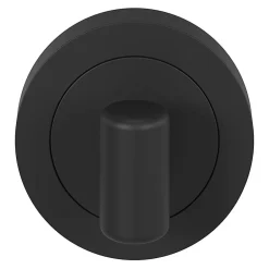 Best GoodHome Rosace de fonction rond tube à visser à condamnation Duod mat noir Ø50mm