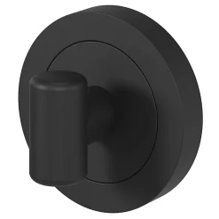 Best GoodHome Rosace de fonction rond tube à visser à condamnation Duod mat noir Ø50mm