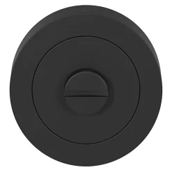Best GoodHome Rosace de fonction rond tube à visser à condamnation Duod mat noir Ø50mm