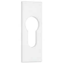 Argenta Rosace rectangulaire adhésive blanche - Clé I -* Rosace De Porte