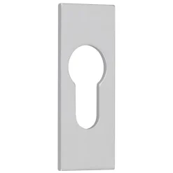 Argenta Rosace rectangulaire adhésive argent - Clé I -* Rosace De Porte