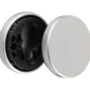 Vachette Rosace ronde argent - Borgne - Bercy, Golf, Orca, Actural et Virgule - La paire -* Rosace De Porte