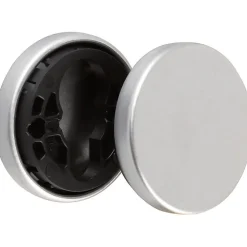 Vachette Rosace ronde argent - Borgne - Bercy, Golf, Orca, Actural et Virgule - La paire -* Rosace De Porte