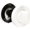 Vachette Rosace ronde blanche - Condamnation - Arcolor 232 et 710 - la paire -* Rosace De Porte