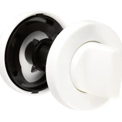 Vachette Rosace ronde blanche - Condamnation - Arcolor 232 et 710 - la paire -* Rosace De Porte