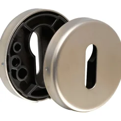 Vachette Rosace ronde inox - Clé L - LC - La paire -