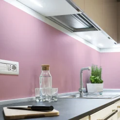 New Ambiance Sticker Rouleau adhésif décoratif Vinyle au Mètre - Sticker Lavable Imperméable Mur Cuisine Meubles - 60cmx8m - Rose poudre