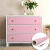 New Ambiance Sticker Rouleau adhésif Imperméable Vinyle au Mètre - Sticker Lavable Cuisine Meuble Armoire Porte - 60cmx1m - Rose poudre