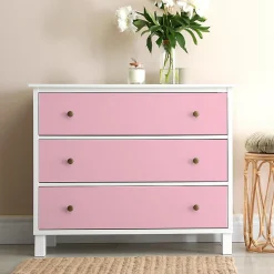 New Ambiance Sticker Rouleau adhésif Imperméable Vinyle au Mètre - Sticker Lavable Cuisine Meuble Armoire Porte - 60cmx1m - Rose poudre