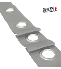 Secodir Rouleau 20M Bande à Oeillets nickel - Fixation Facile* Tringle À Rideau À Composer