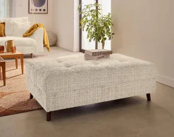 Hot Lisa Design Rune - pouf en velours texturé -