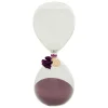 Outlet Atmosphera Créateur D'Intérieur Sablier Belli H.20cm verre assorti- Violet- Atmosphera