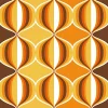 New Sanders & Sanders papier peint ornements au style rétro jaune, marron et orange - 53 cm x 10.05 m - 935269