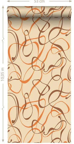 Sanders & Sanders papier peint motif figurativ beige - 50 x 900 cm - 935277* Papier Peint Géométrique