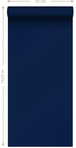 New Sanders & Sanders papier peint uni bleu marine - 53 cm x 10.05 m - 935206