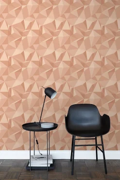 New Sanders & Sanders papier peint graphique 3D rose terracotta - 50 x 900 cm - 935273