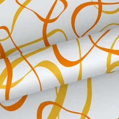 New Sanders & Sanders papier peint motif figurativ blanc, jaune et orange - 50 x 900 cm - 935275