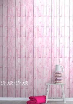 Sanders & Sanders papier peint imitation bois rose clair - 53 cm x 10.05 m - 935243*Enfant Papier Peint Enfant