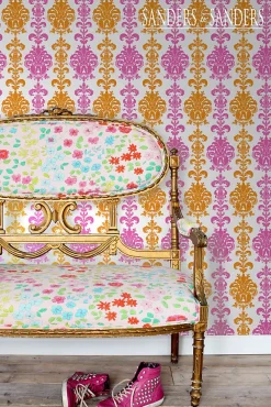 Best Sanders & Sanders papier peint baroque rose et orange - 53 cm x 10.05 m - 935222