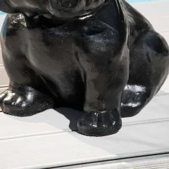 Wanda Collection Sculpture contemporaine bulldog 40cm noir* Statue Décorative