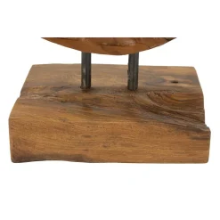 Best Mauro Ferretti Sculpture en bois marron 30x15,5X40 cm