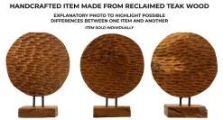 Best Mauro Ferretti Sculpture en bois marron 30x15,5X40 cm