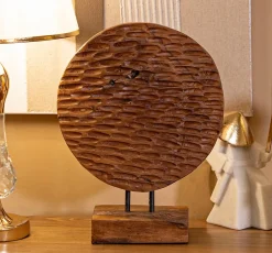 Best Mauro Ferretti Sculpture en bois marron 30x15,5X40 cm