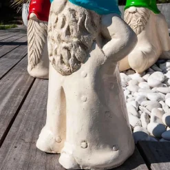 Wanda Collection Sculpture jardin déco tomte 50 cm turquoise* Statue Décorative