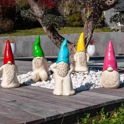 Wanda Collection Sculpture jardin déco tomte 50 cm turquoise* Statue Décorative