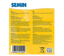 Clearance Semin Sem-Universelle, Colle en Poudre pour Papiers Peints Légers et Lourds, Intérieur, Boite 250 g (Lot de 3)