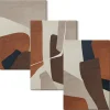 Wallfluent Set 3 Panneaux Toile Tendue 2cm Épaisseur 40x60 cm Structures Modernes Abstraites Art Mural Moderne* Tableau Déco