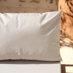 Discount Home Maison Set de 3 coussins palette extérieur imperméable et déhoussable MINORQUE (120x80 cm - Ecru)