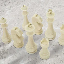 Clearance Mauro Ferretti Set de 8 figurines échec en polyrésine Quarzy