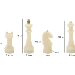 Clearance Mauro Ferretti Set de 8 figurines échec en polyrésine Quarzy