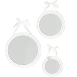Atmosphera Créateur D'Intérieur Set de 3 miroirs ronds Ruban - Taupe- Atmosphera* Miroir|Miroir