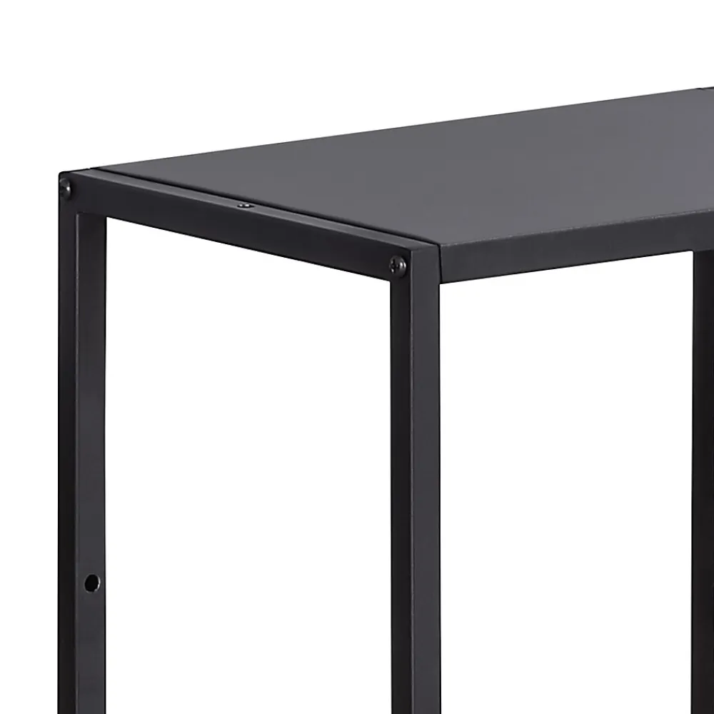 [En.Casa] Set de 4 étagères murales Nostened acier 28 x 28 x 20 cm noir en.casa* Etagère Murale