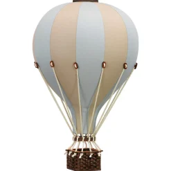 Sevira Kids Montgolfière décorative Beige et bleu* Objet Décoratif Mural