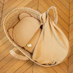 Sevira Kids Oreiller bébé plat ourson en gaze de coton Jeanne* Coussin Pour Canapé