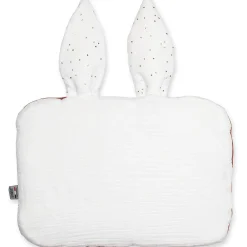Sevira Kids Oreiller plat lapin en gaze de coton Jeanne* Coussin Pour Canapé