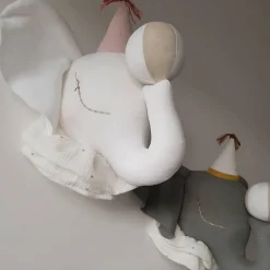 Discount Sevira Kids Trophée mural Éléphant en lin décoration chambre bébé enfant