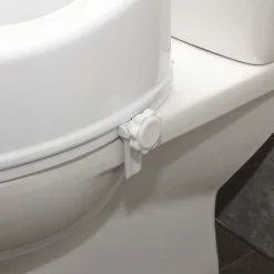 Aidapt Siège de toilette surélevé 10cm - Viscount de 4" - Convient à la majorité des cuvettes de toilettes* Galette De Chaise