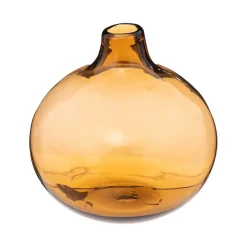 Atmosphera Créateur D'Intérieur Soliflore - verre - ambre - D12 cm - Atmosphera* Vase Décoratif