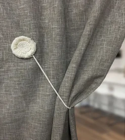 Secodir SOLIS - Embrasse Rideau Textile Magnétique - Sans Perçage* Embrasse À Rideaux