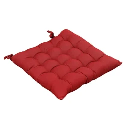 Altobuy SOPHIE - Coussin de Chaise Matelassé 38x38cm Coton Coloris Cerise