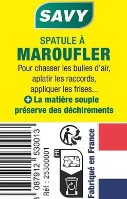 Best Savy Spatule à maroufler souple à poignée rouge