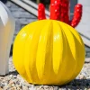 Wanda Collection Statue deco cactus boule jaune 20cm* Statue Décorative