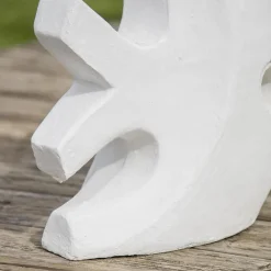 Wanda Collection Statue design de jardin poisson petit modèle blanc 50cm