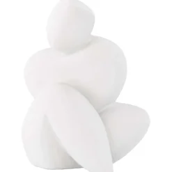 Discount Venture Home Statue en grès Floda Blanc - Blanc