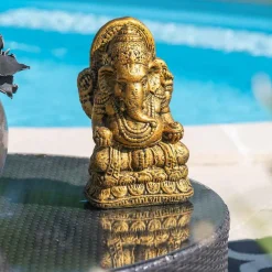 Outlet Wanda Collection Statue ganesh doré 40 cm,