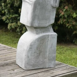 Wanda Collection Statue moaï île de pâques jardin zen 1m20* Statue Décorative